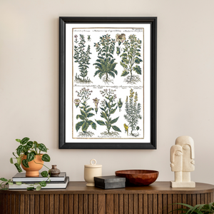 Flax and tobacco poster